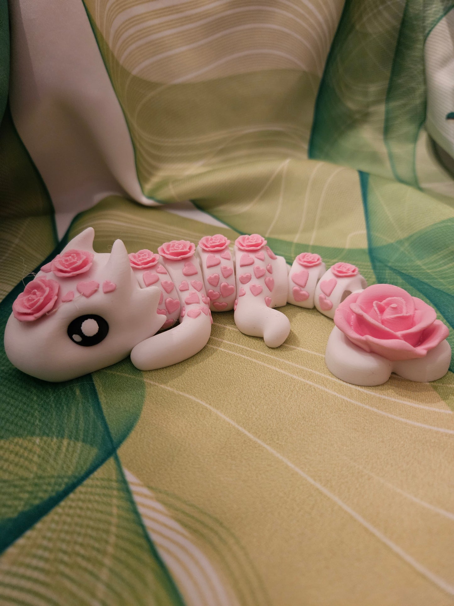 Rose Dragon Fidget Toy 3D Printed