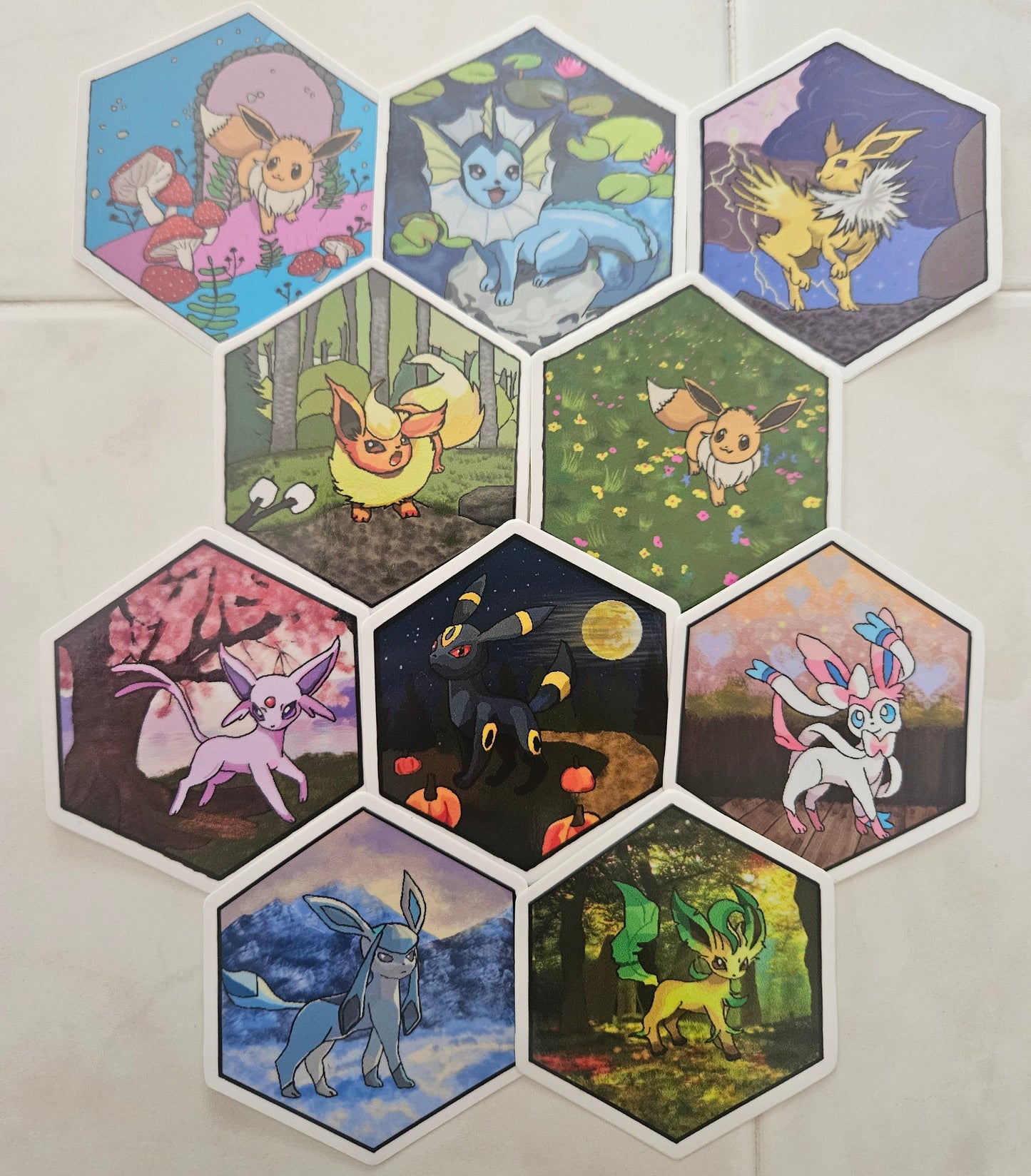 Mystery Eeveelution Sticker Pack (3 Stickers)