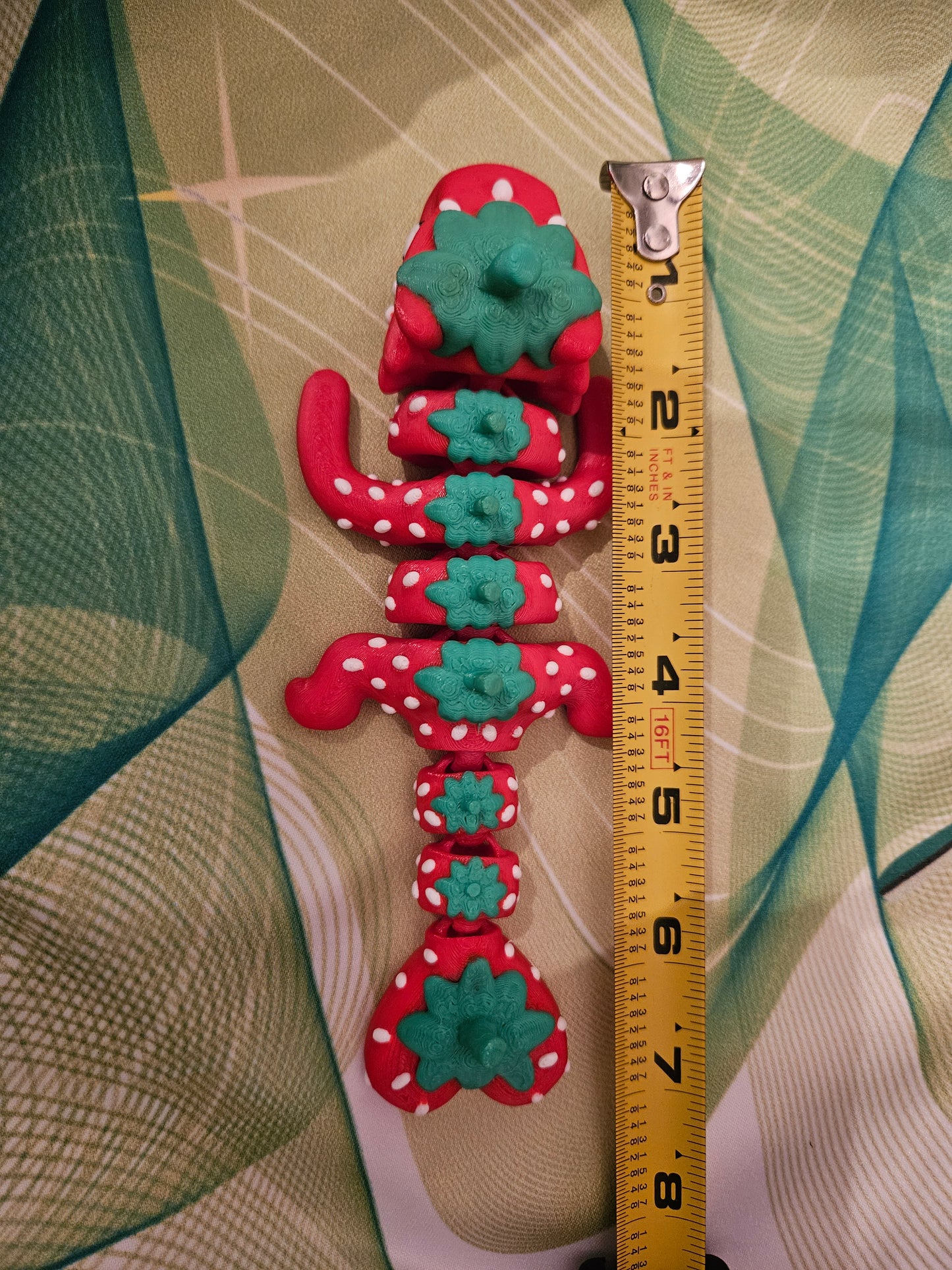 Strawberry Dragon Fidget Toy 3D Printed