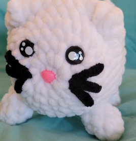 Cat Loaf PDF Pattern, Crochet Plushie Low-Sew