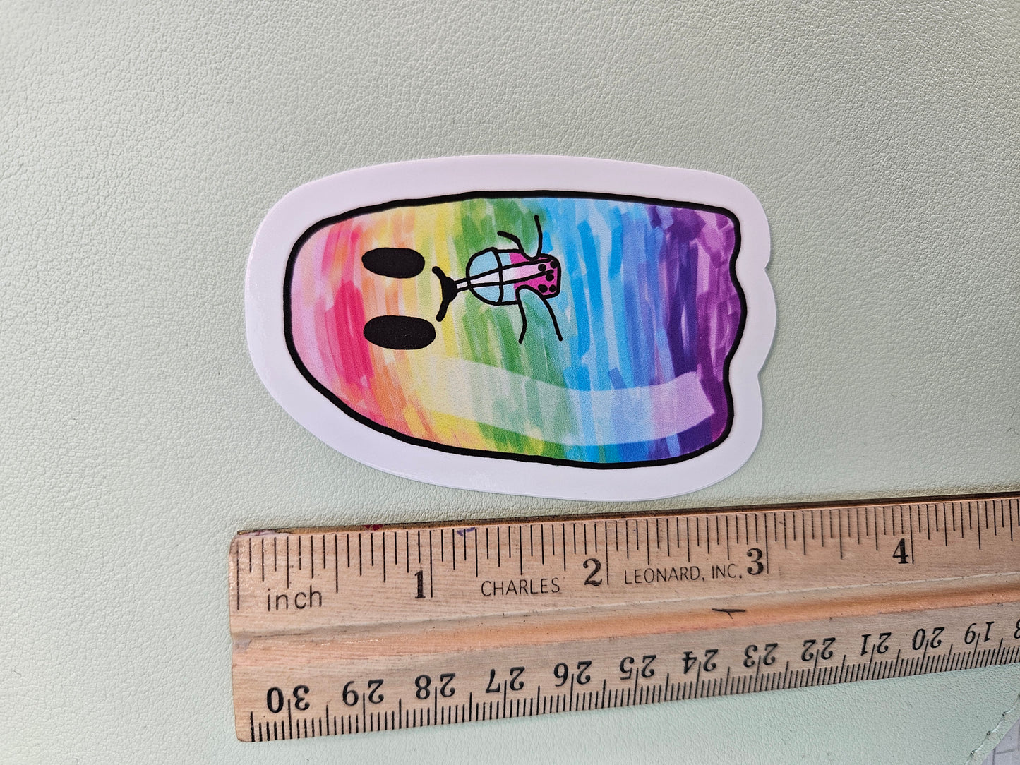 Boba Rainbow Ghost Sticker