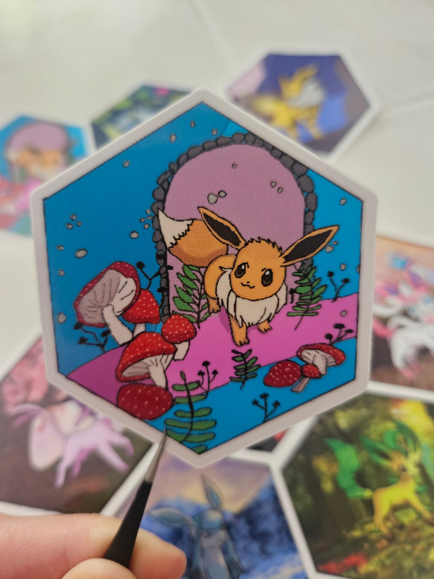 Eevee Sticker Mushroom Cave