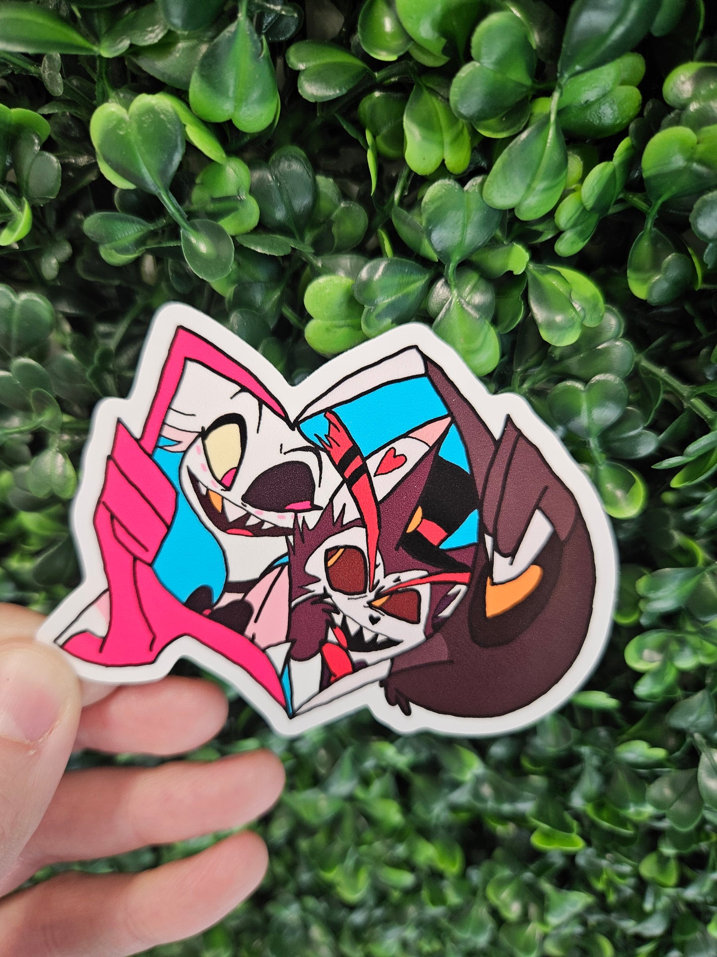 HuskerDust Husk and Angel Sticker Hazbin Hotel