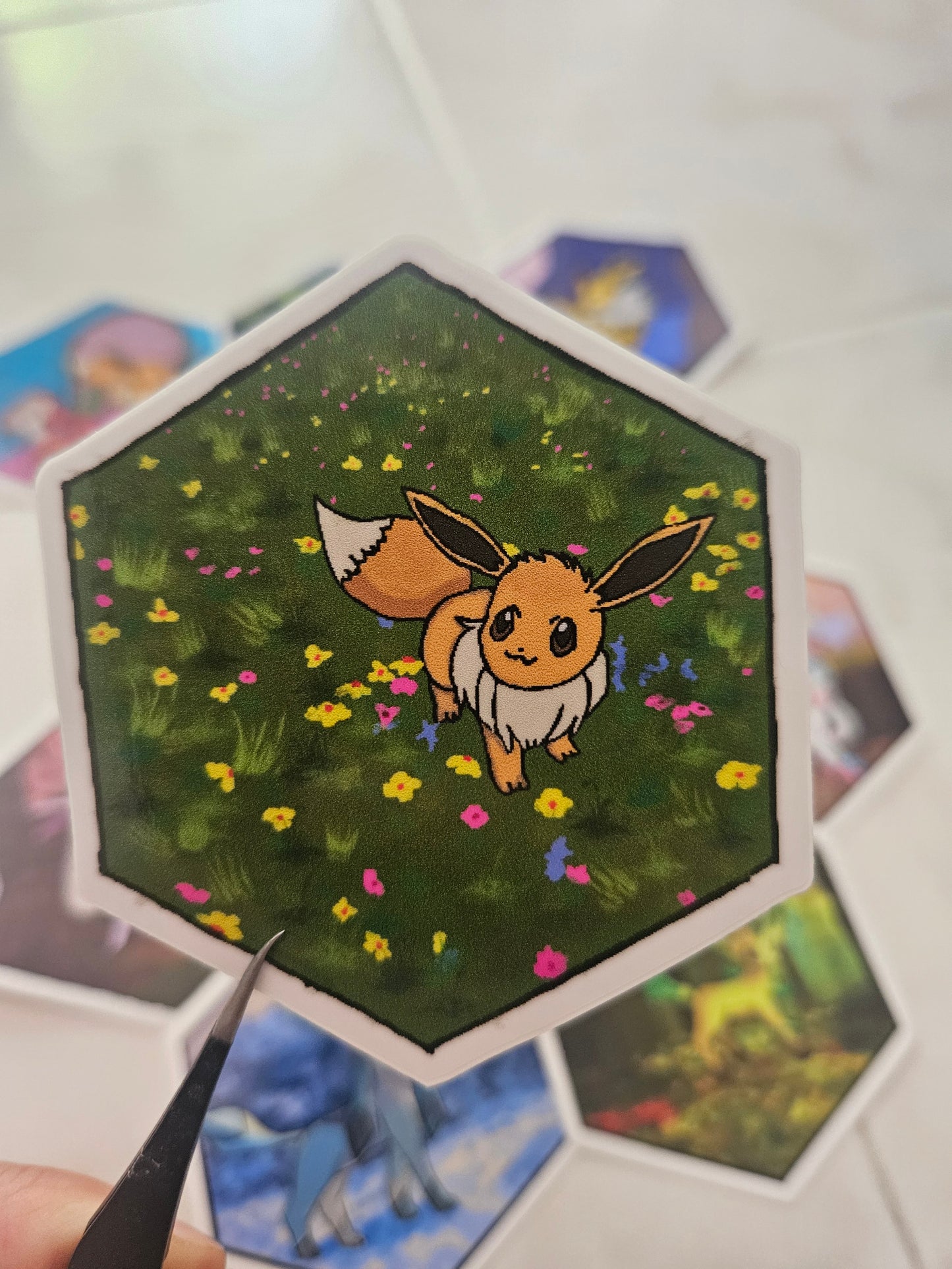 Eevee Sticker Flower Field