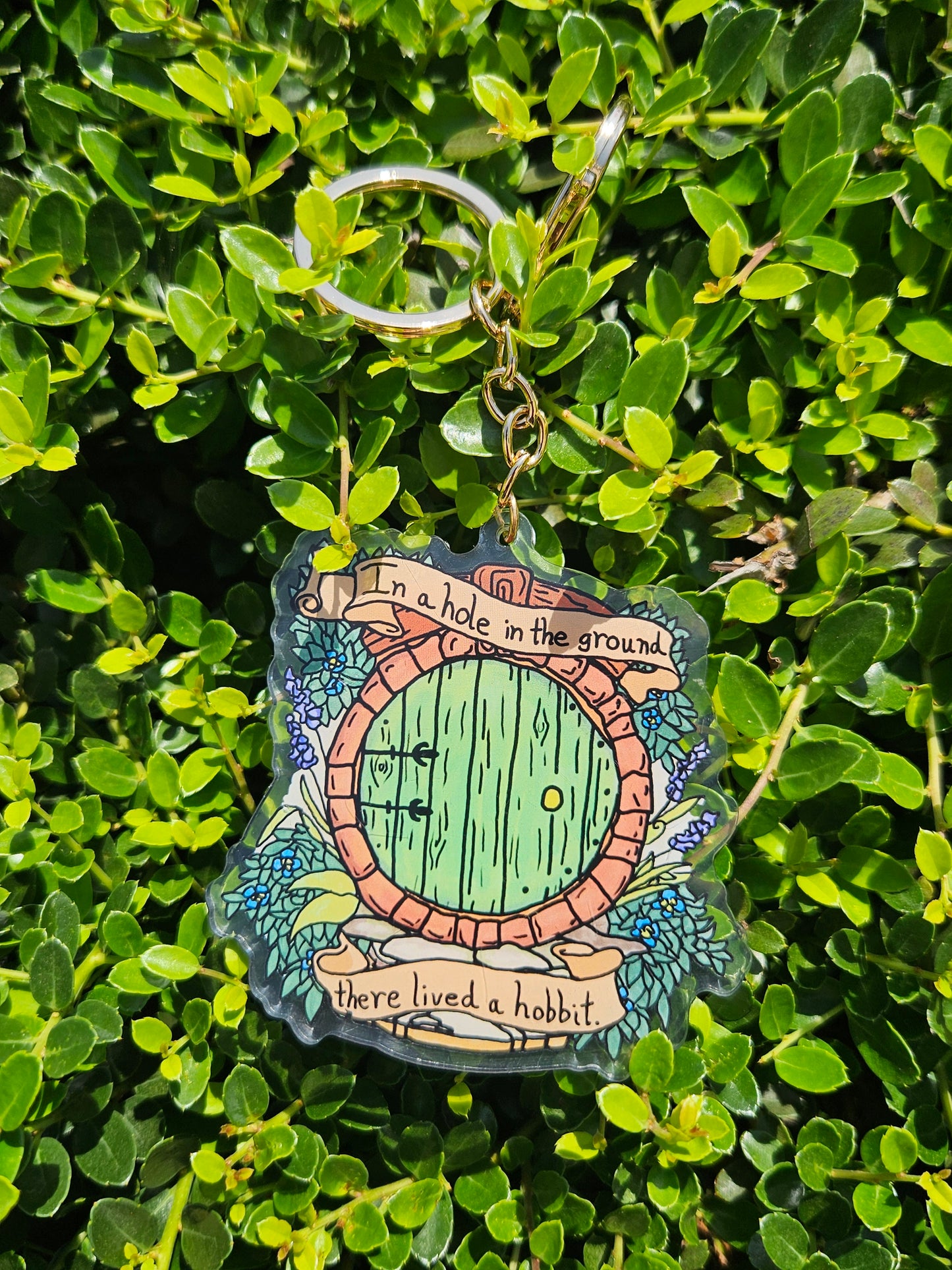 Hobbit Door, Double Sided Acrylic Keychain
