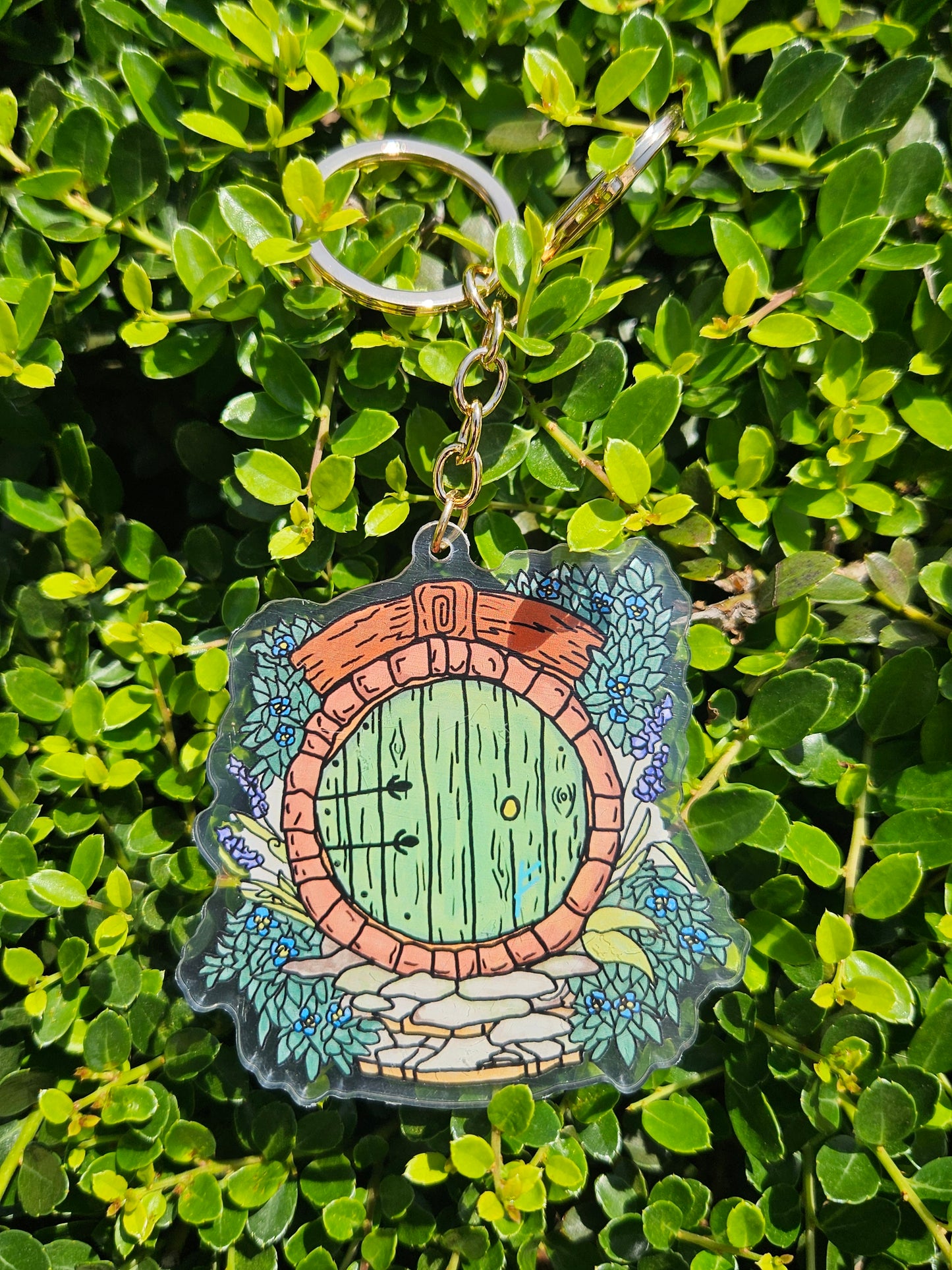 Hobbit Door, Double Sided Acrylic Keychain
